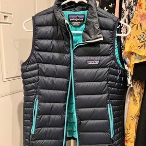Navy/Turquoise Womens Patagonia Vest